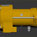 Yellow Heavy Duty Industrial Safety Switch With Square Base Metal Screws And Transparent Window