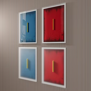 Modern Art Decorative Painting Pendant 3d model