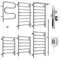 Stainless Steel Bathroom Cabinet Racks With Heated Towel Rails And Wall Mounted Design