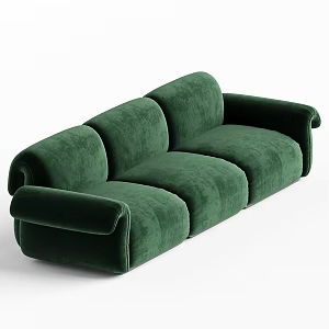 Natuzzi modern multiplayer sofa 3d model