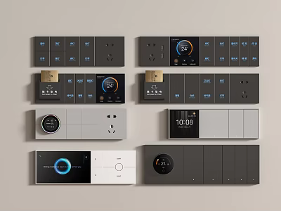 Switch socket hotel switch hotel switch guest room switch intelligent switch conjoined switch socket 3d model