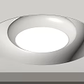 Modern Minimalist Ceiling Design With Circular Integrated Light And Smooth Surface