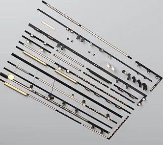 Modern Downlight Spotlight Guide Light Downlight Spotlight Guide Light 3d model