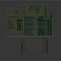 Industrial Equipment Structure With Multi Level Platforms Metal Stairs And Grating