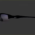 Stylish Black Frame Sunglasses With Purple Lenses And Reflective Modern Design