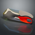 Modern Sleek Motorcycle With Streamlined Body And Orange Accents In 3D Rendering