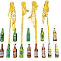 Creative Gold Water Drop Shaped Hanging Pendant For Home Interior Decoration