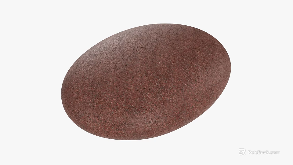 Decorative Ornament Set Featuring Brown Oval Matte Texture For Home Interior Decor 3d model