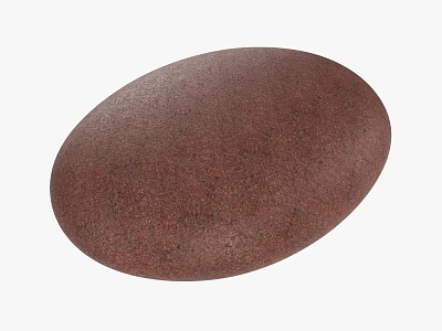 Decorative Ornament Set Featuring Brown Oval Matte Texture For Home Interior Decor 3d model