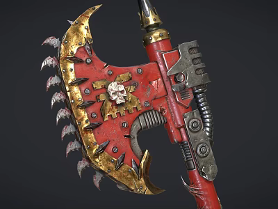 Modern Axe Axe Game Axe Cartoon Axe Chaos Boat Chain Axe 3d model