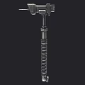 Mechanical Weapon With Sharp Metal Tip And Industrial Design Components