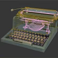Vintage Office Electric Typewriter with Classic Design and Mechanical Keys