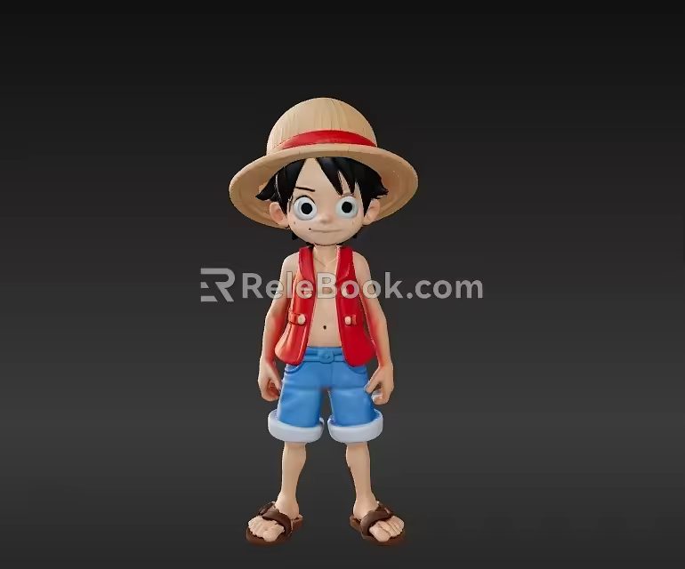 Modern Character Movie Character Animation Character Game Character Cartoon Luffy 3d model