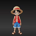 Modern Character Movie Character Animation Character Game Character Cartoon Luffy 3d model