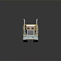 Shiny Yellow Semi Truck With Chrome Exhaust Pipes Classic Design And Wheels