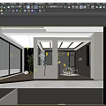 Modern Specialty Store Interior Design with Reception Desk Display Area and Ambient Lighting