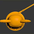 Detailed Yellow Pikachu 3D Model With Stand Base Stylized Ears And Tail