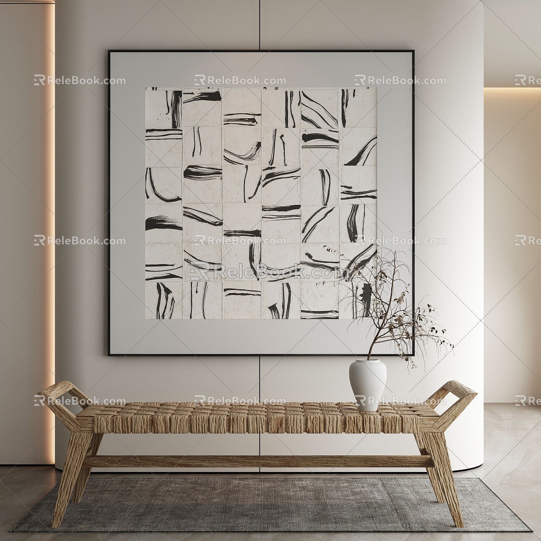 modern decorative painting 3d model