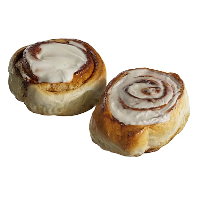 Freshly Baked Cinnamon Rolls With Creamy White Frosting And Soft Texture 3d model