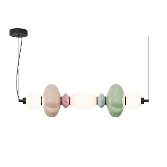 Modern Minimalist Chandelier Simple Chandelier 3d model