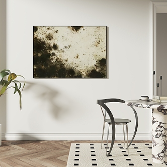 abstract decorative painting 3d model