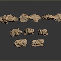 Stone Rock Stone Stone Appreciation Stone Strange Stone Ore Realistic 3d model