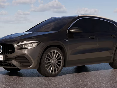Black Mercedes Benz SUV With Modern Sporty Design And Sleek Exterior Look 3d model