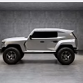 Sleek Silver SUV With Black Rims And Modern Design In Indoor