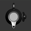 Elegant Gray Teapot With Minimalist Design For Modern Tea Set Collection