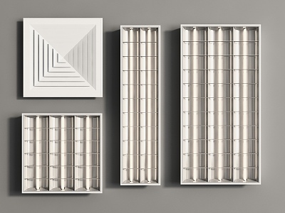 Modern Grille Light Grille Light Panel Light 3d model