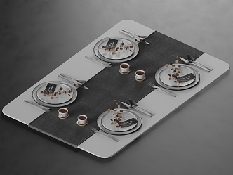 Modern ulivisalotti tableware bowls 3d model