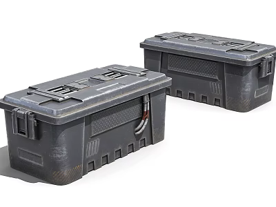 Durable Heavy Duty Hardware Tool Storage Boxes With Secure Latches And Handles 3d model