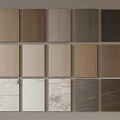 Wood and Marble Texture Material Samples in Various Color Options for Interior Design 3d model