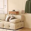 Wooden Multilayer Shoe Rack Holding Shoes Camera And Hanging Sweater Near White Door