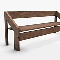 Brown Wooden Coffee Table With Modern Simple Design And Smooth Surface For Living Room