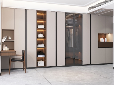 Light Luxury Wardrobe 3d model