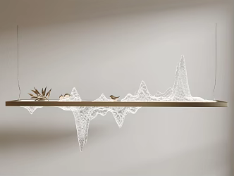 New Chinese Chandelier 3d model