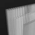 Transparent Striped Panel With Ribbed Structure For Lightweight Building Design