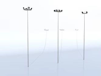Street lamp Searchlight 3d model