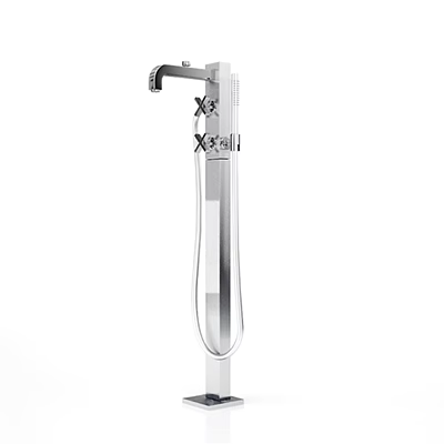 Modern Stainless Steel Faucet With Sleek Design And Chrome Finish For Sink 3d model