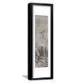 Traditional Chinese Landscape Painting Three Panel Scrolls With Mountains Rivers And Trees