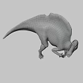 Realistic Spinosaurus Game Movie Character With Sail Back And Open Mouth