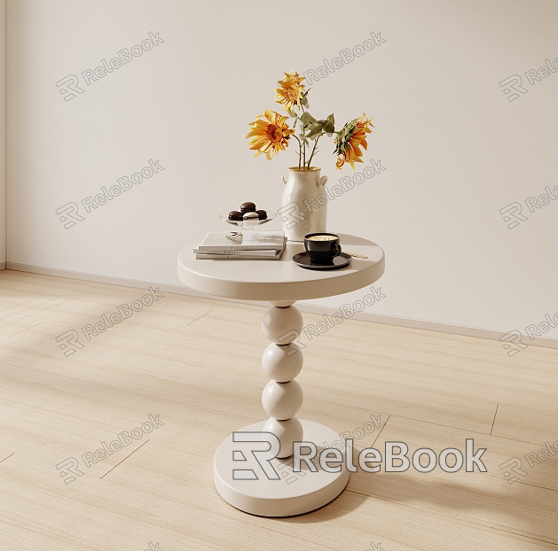 Side stool sofa side bedside table model