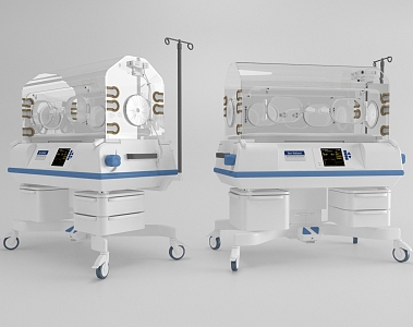 Modern newborn incubator 3d model