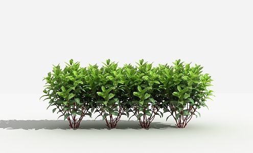 Modern Shrub Gold Vein Jue Bed 3d model