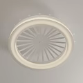 Modern White Round Ceiling Light with Radial Pattern and LED Lighting for Contemporary Home Interiors