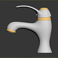 Sleek Silver Gold Swan Shaped Faucet Design For Modern Bathroom Users