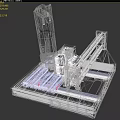 CNC milling machine 3d model