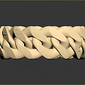 Stylish Gold Braided Ring Fashion Accessory With Shiny Metallic Finish Design