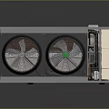 Efficient Industrial Chiller Unit with Dual Fans Heat Exchanger Compressor and Control Panel